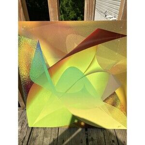 Abstract Large Art Gerlinde Keating “Dreams” Metal Digital Print Signed 20x20”